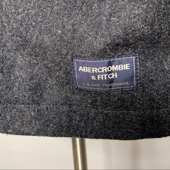 Abercrombie & Fitch Men’s Gray Wool Blend Jacket - Picture 5 of 6